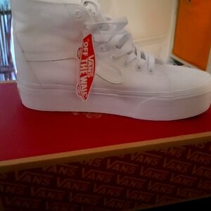Vans White High-Top Sneakers